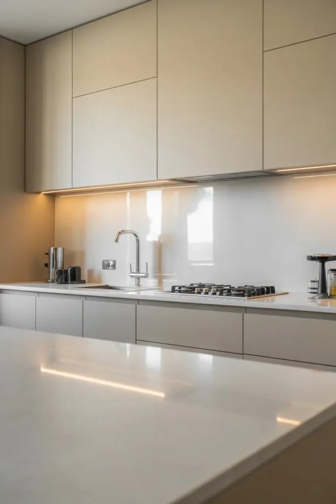 2. Sleek Quartz Countertops for Modern Minimalism