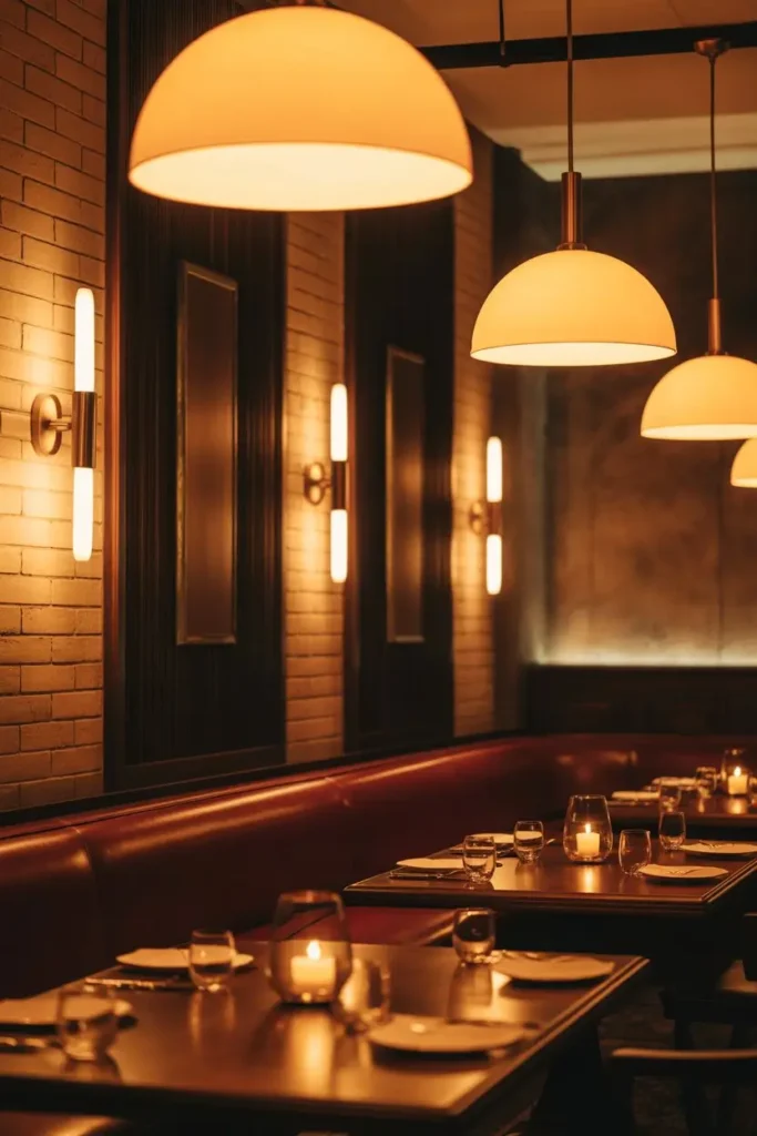 3 Lighting That Matches the Dining Experience