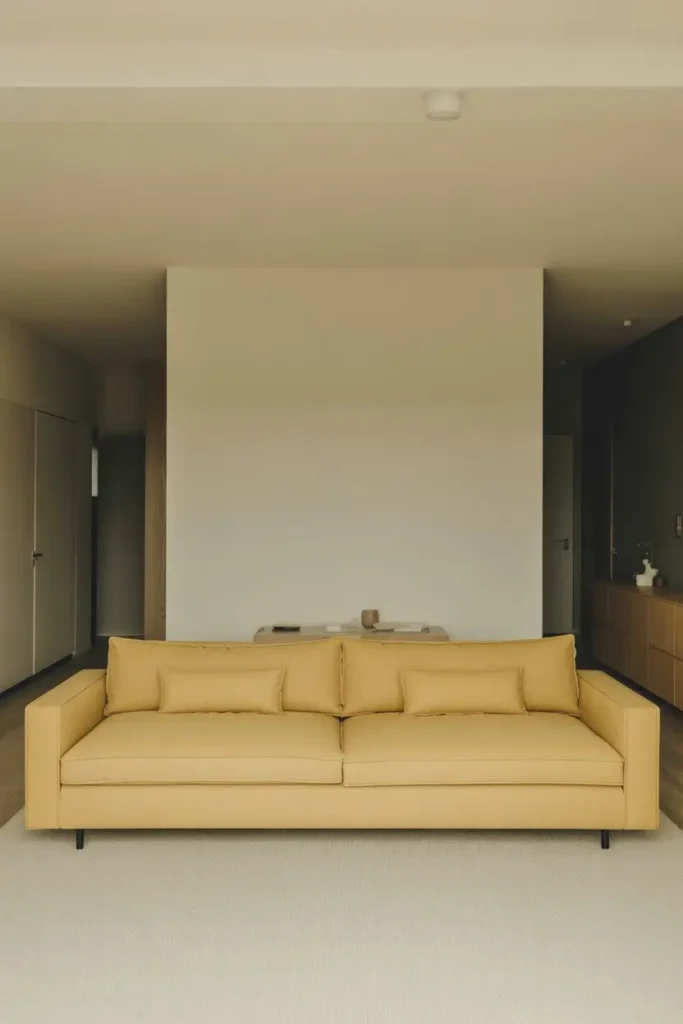 3 Yellow Sofa as a Confident Modern Centerpiece