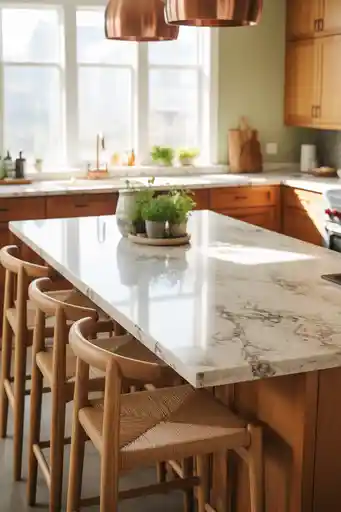 3. Bright White Granite for Natural Texture and Strength