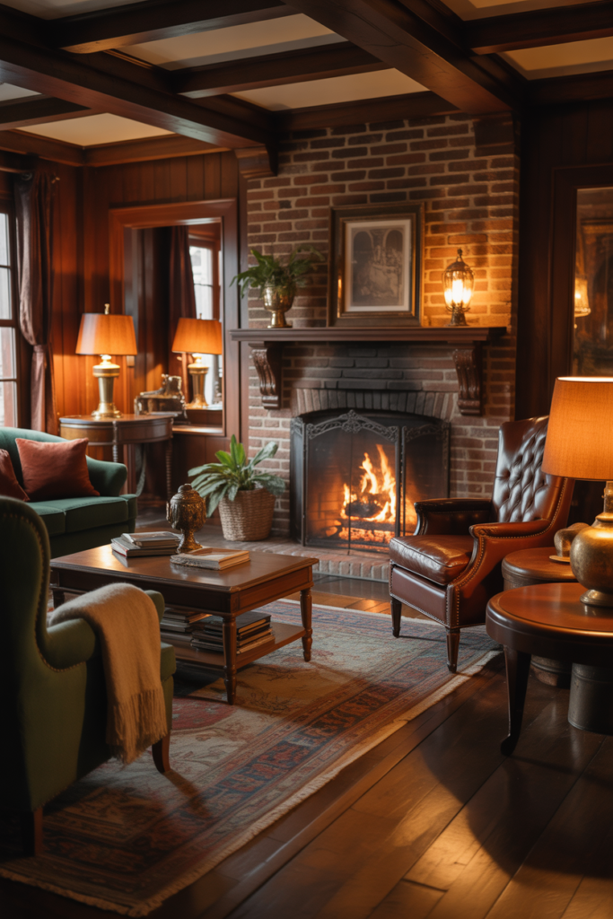 3. Classic Fireplace as the Room Heart