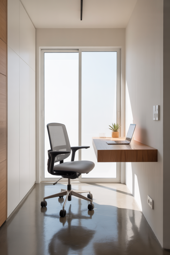 3. Floating Desk for Visual Space