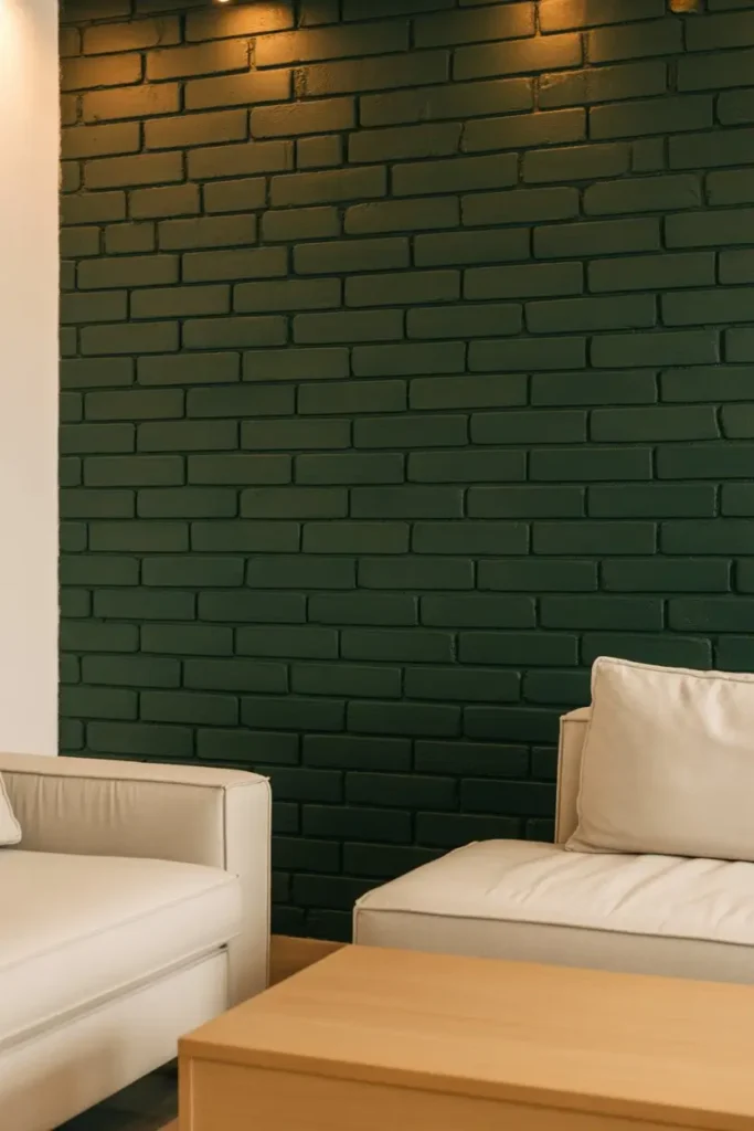 3. Painted Brick in Bold Colors