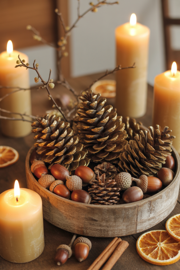 3. Pine Cone Centerpieces