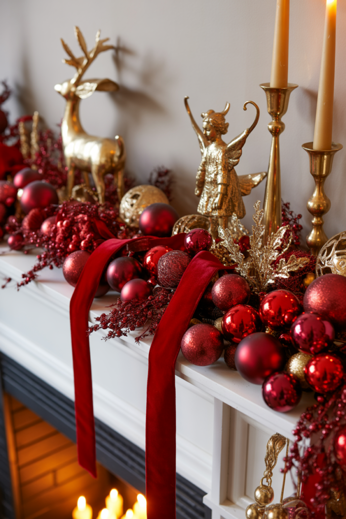 3. Red and Gold Holiday Charm