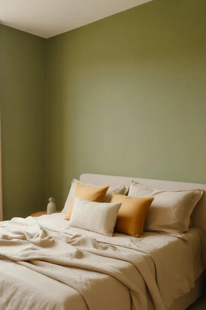 3. Sage Green and Cream Comfort