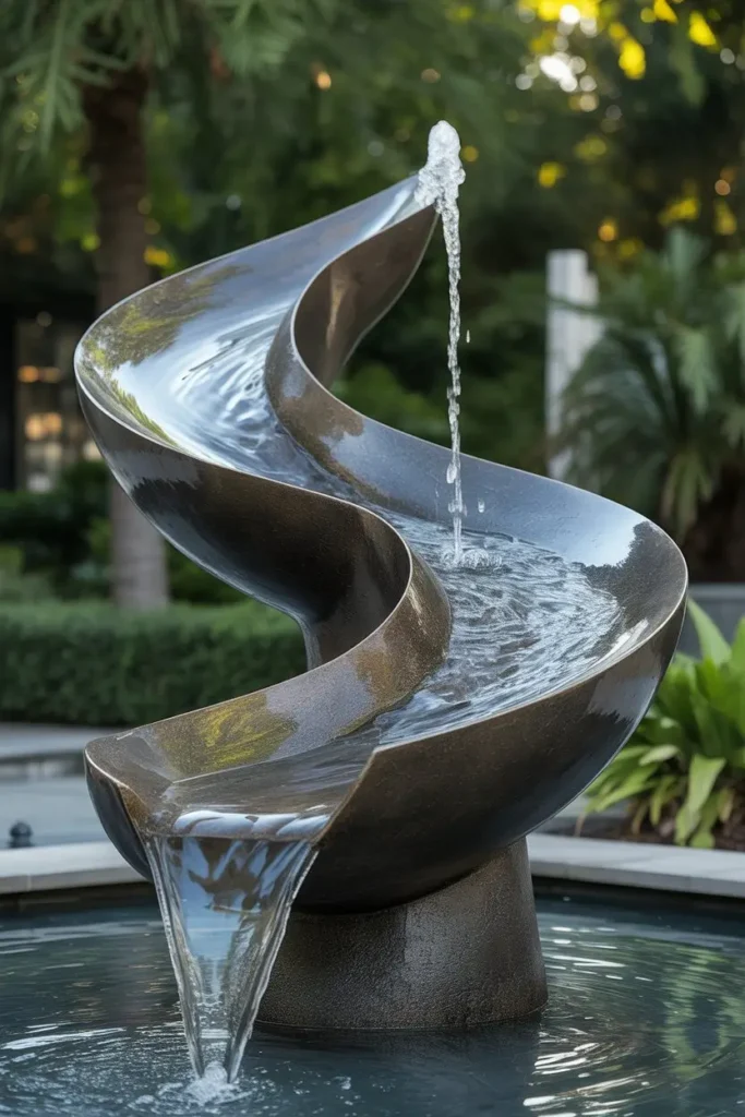 3. Sculptural Fountains