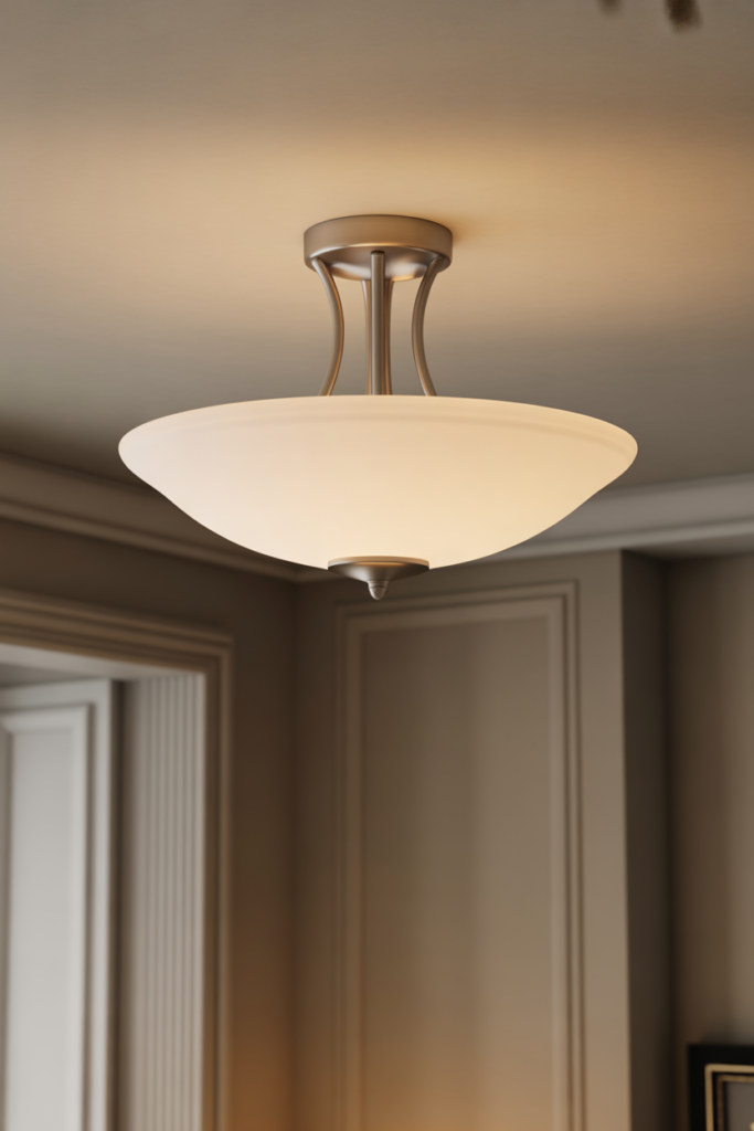 4. Ceiling Fixtures with Simple Elegance