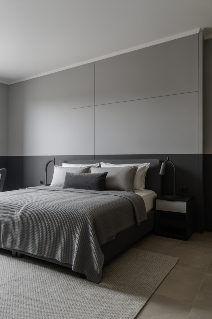 4. Charcoal Gray and Light Gray Depth