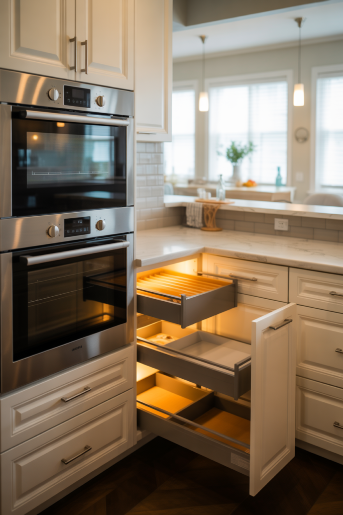 4. Corner Double Oven Cabinets