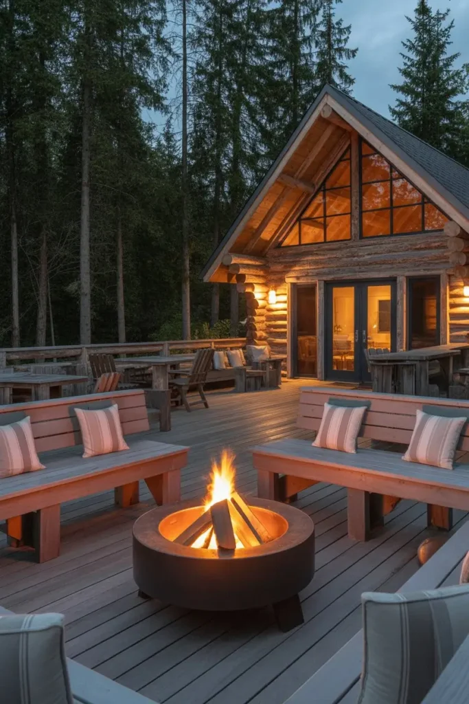4. Fire Pit Decks for Warm Gatherings