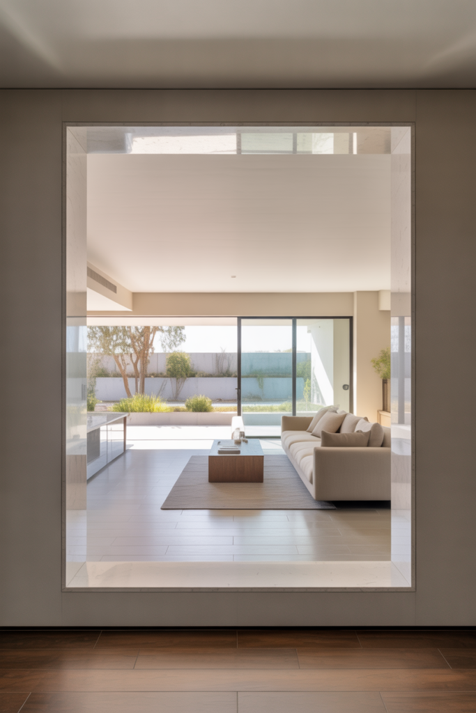 4. Large Rectangular Openings for Spaciousness