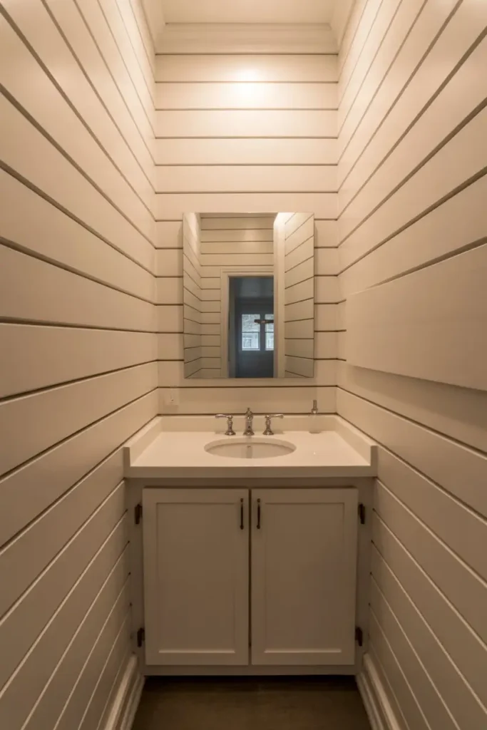 4. Shiplap Wainscoting