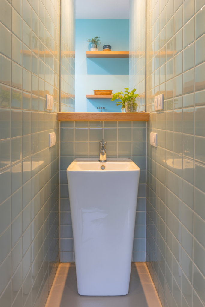 4. Small Bathroom Pedestal Sink for Compact Spaces