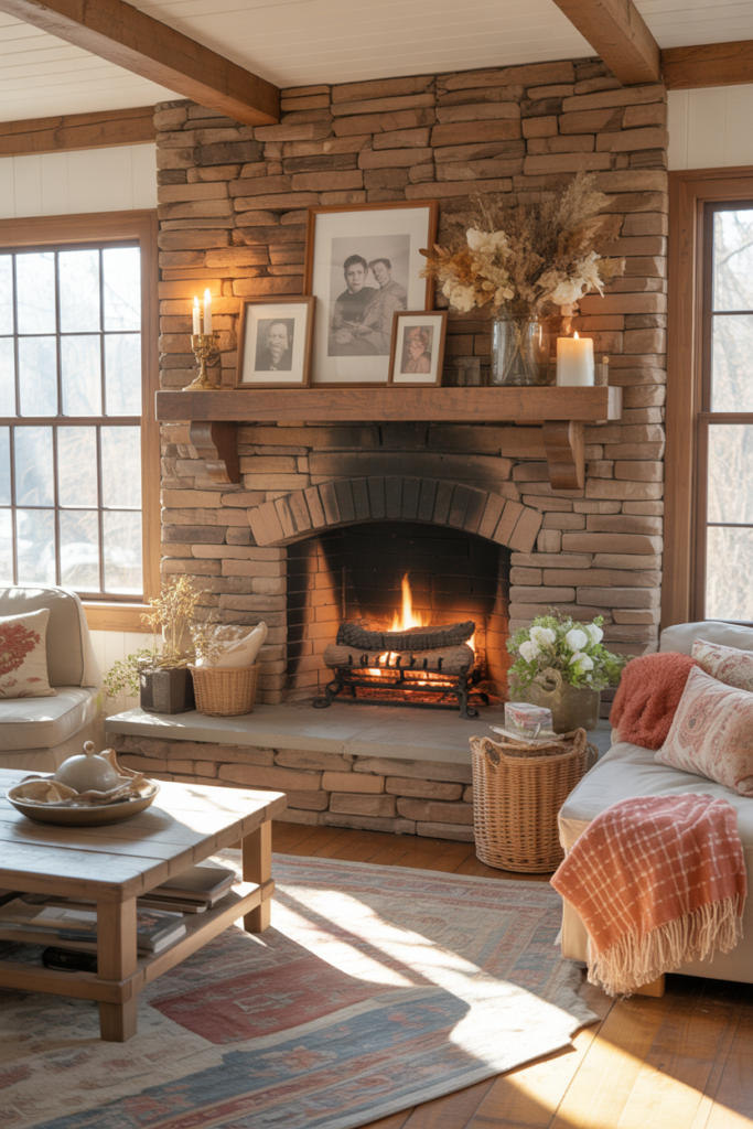 4. Statement Fireplace for Cozy Ambiance