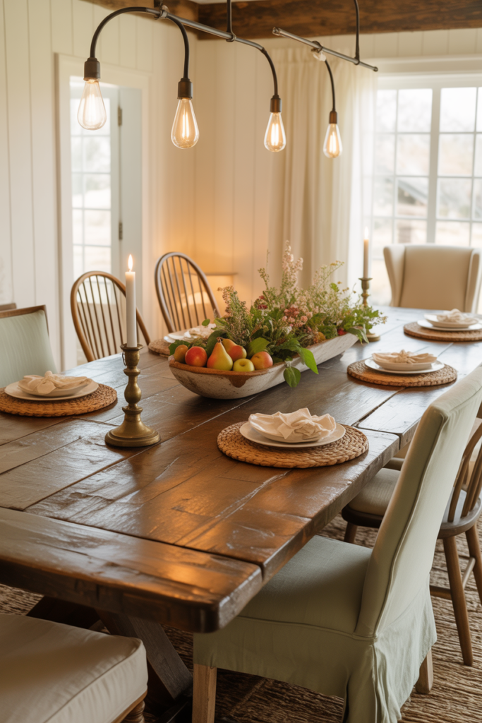 4. Timeless Farmhouse Dining Spaces