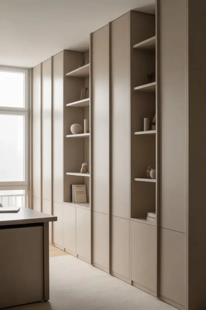 4. Vertical Storage That Feels Light