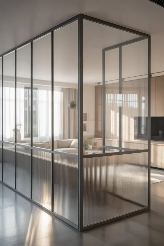 5. Half Wall Openings with Glass Panels