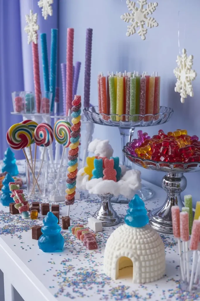 5. Hot Cocoa Inspired Candy Table Ideas