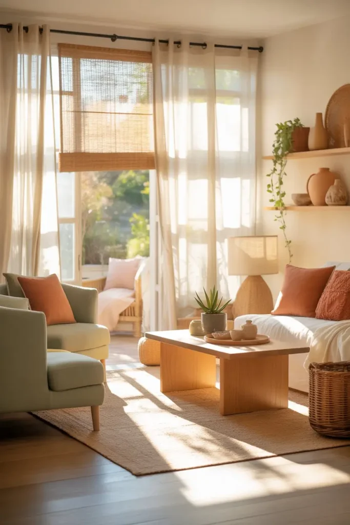 5. Light Filled Windows With Simple Treatments