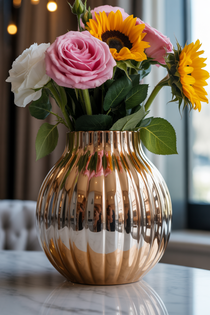 5. Metallic Finishes for a Glamorous Touch