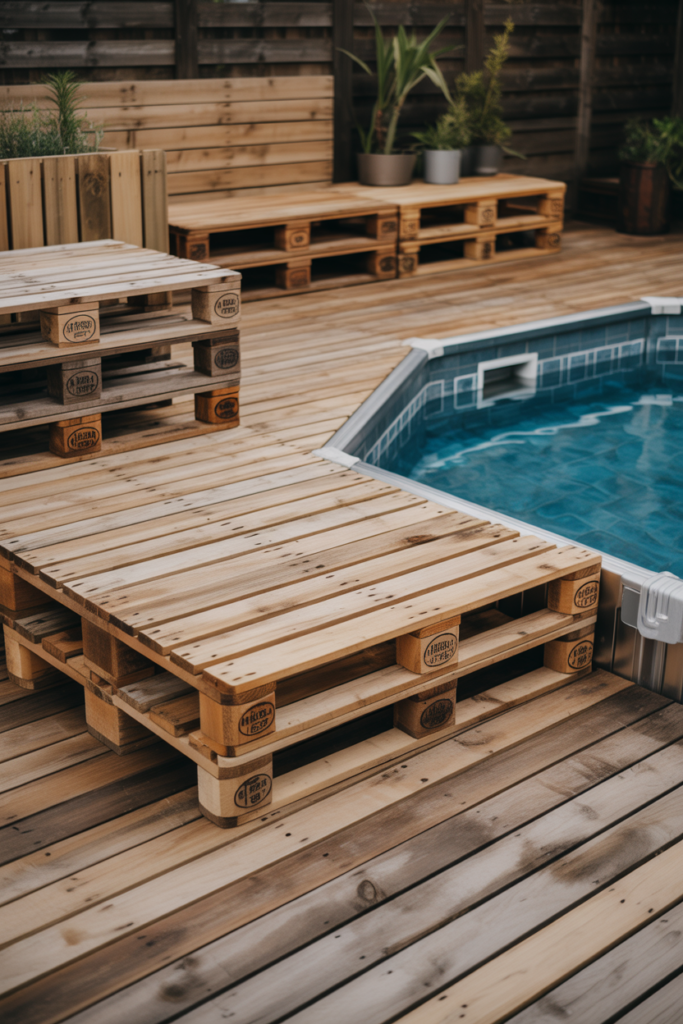 5. Pallet Wood Deck Extension