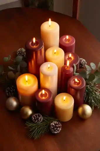 6. Cozy Candle Cluster