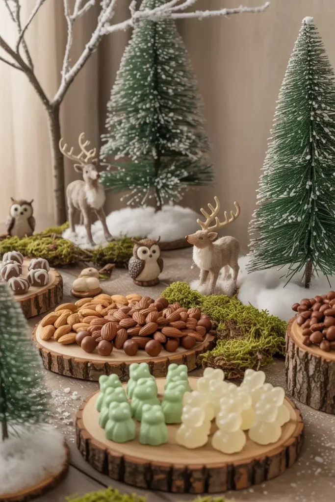 6. Frosted Forest Candy Table Ideas