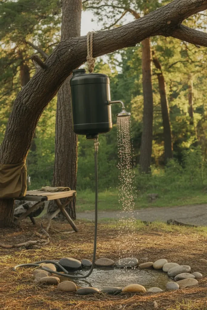 6. Gravity-Feed Shower