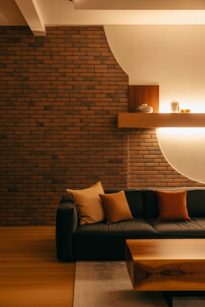 6. Half Brick Wall Design