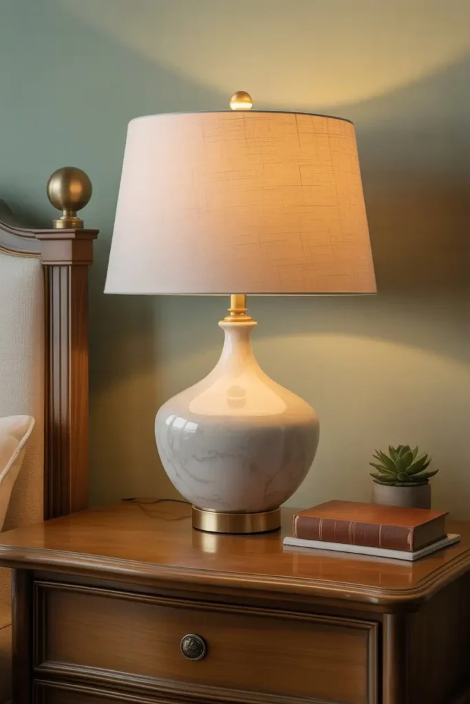 6. Table Lamps That Mix Materials and Shapes