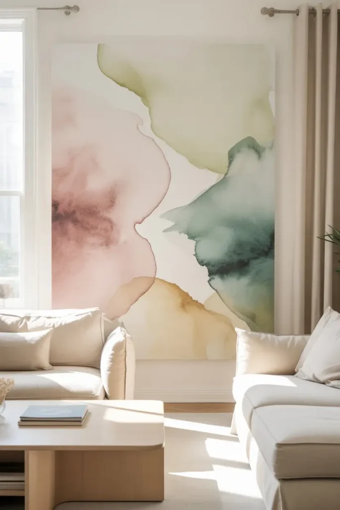 6. Watercolor Effect Canvases