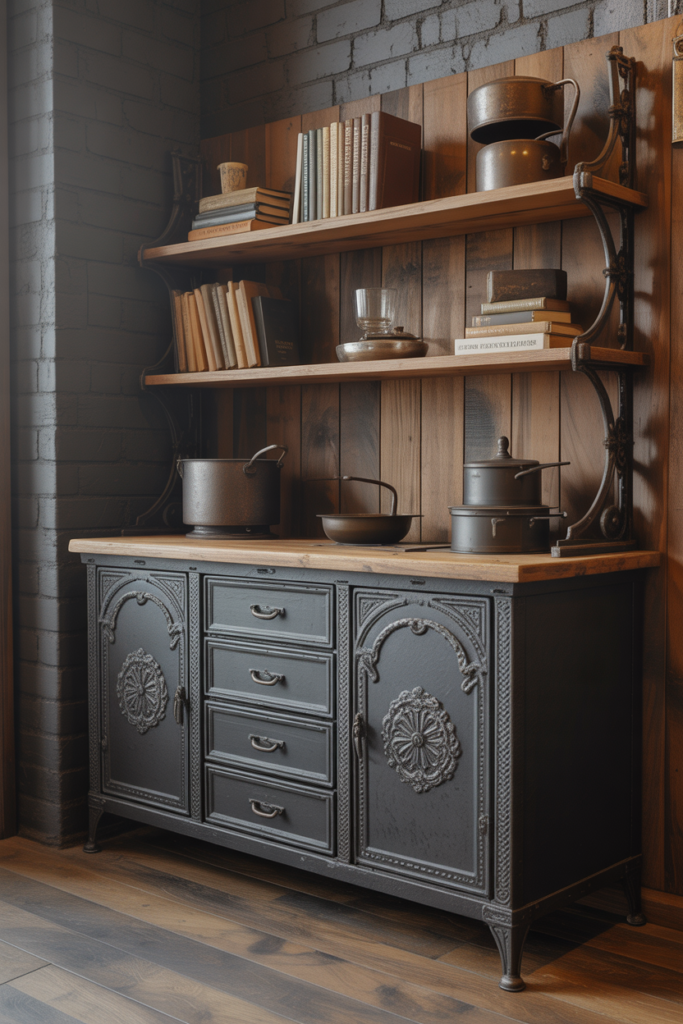 7. Cast Iron Cabinets for Heavy-Duty Storage