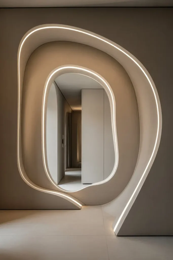 7. Curved Wall Openings for Unique Flow