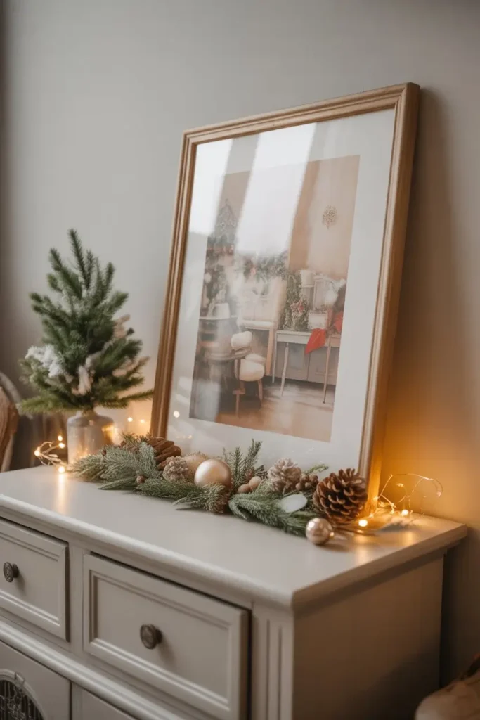 7. Framed Holiday Art