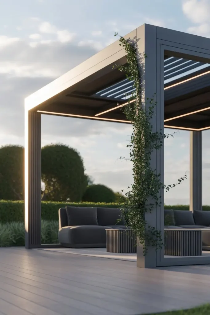 7. Gazebo with Retractable Roof