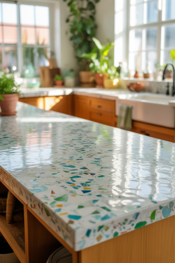 8. Eco-Friendly White Countertops for Sustainable Living
