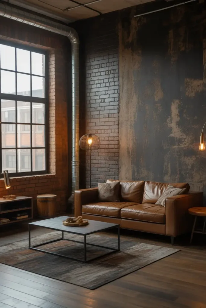 8. Industrial Loft Brick Wall