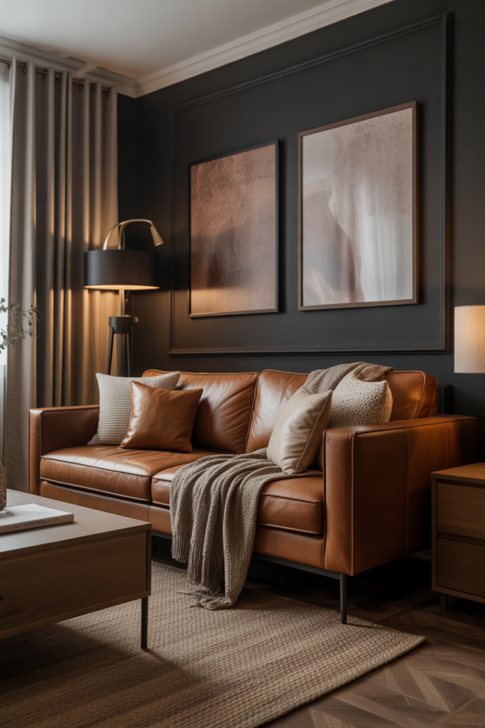 8. Layered Textures in Black and Brown