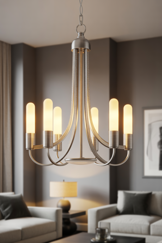 8. Metallic Finishes with Subtle Detailing