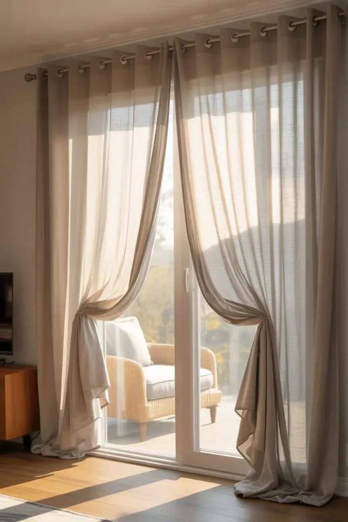 8. Use Curtain Tension Rods for Flexible Placement