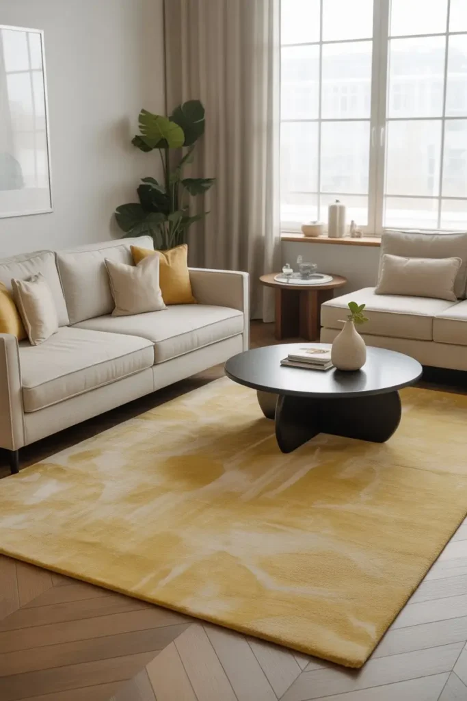 9 Yellow Rugs That Ground the Space Gently