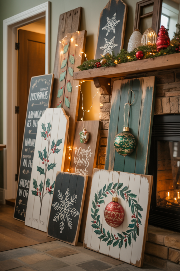 9. Decorative Holiday Signs