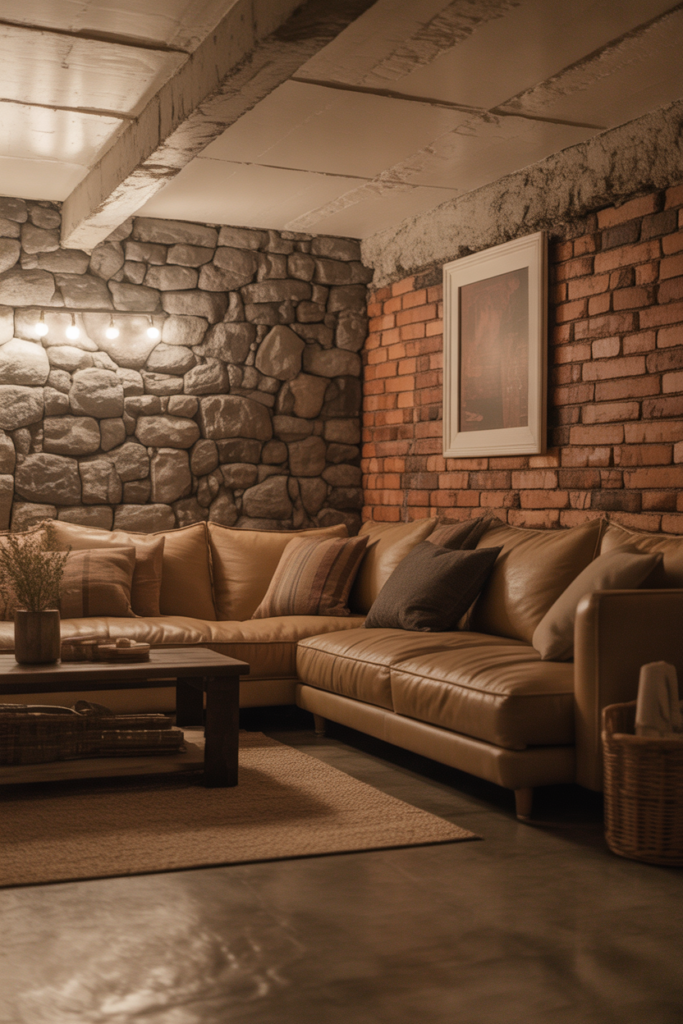 9. Faux Brick and Stone Painting