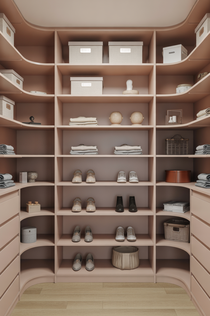 9. Floating Shelves for Lightness