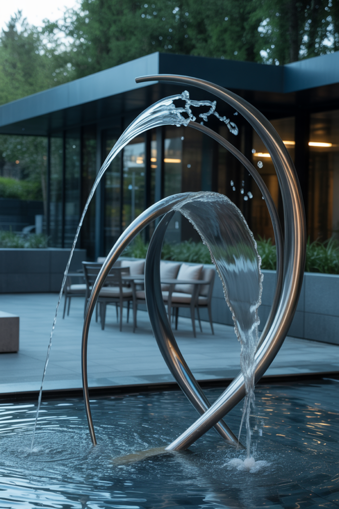 9. Kinetic Water Sculptures