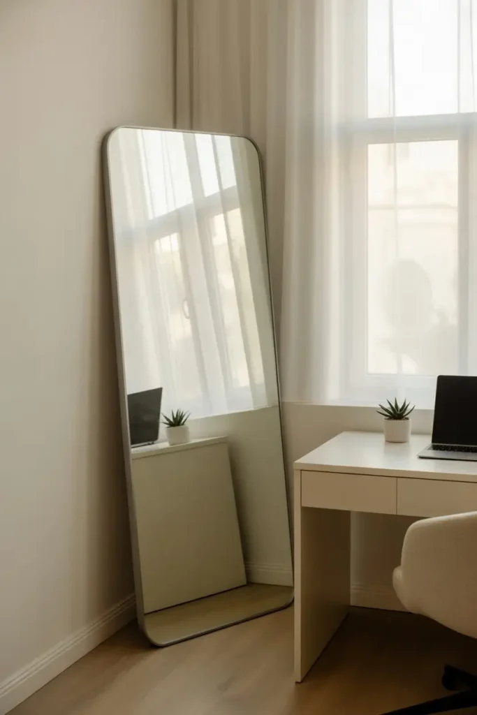 9. Mirror Placement to Open the Room