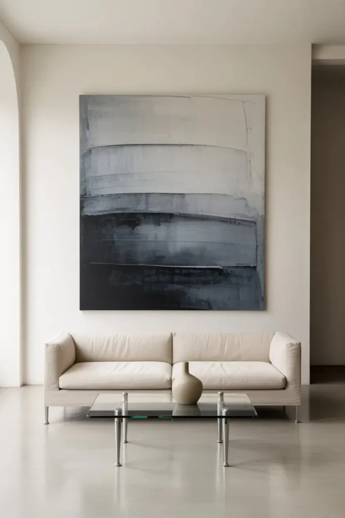 9. Monochrome Canvas Painting Ideas