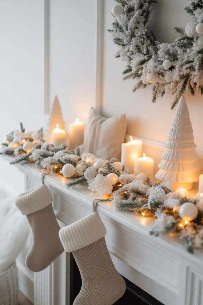 9. Soft White Theme for Calm Winter Style
