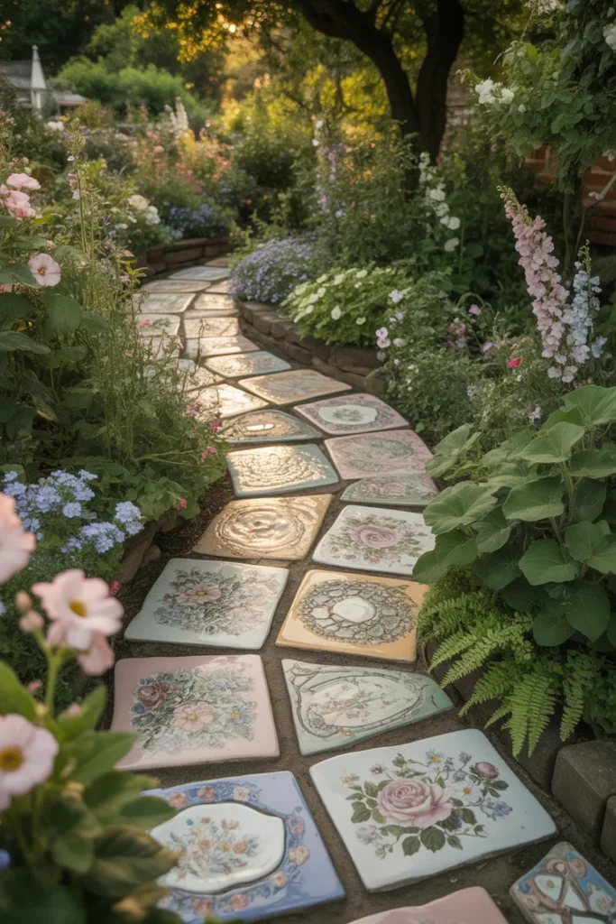 1. Garden Stepping Stones That Tell a Story